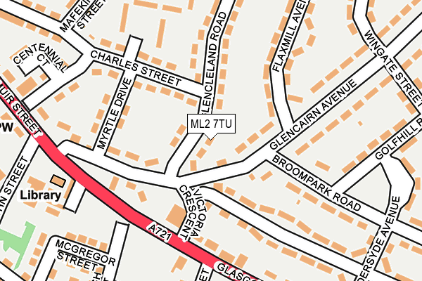 ML2 7TU map - OS OpenMap – Local (Ordnance Survey)