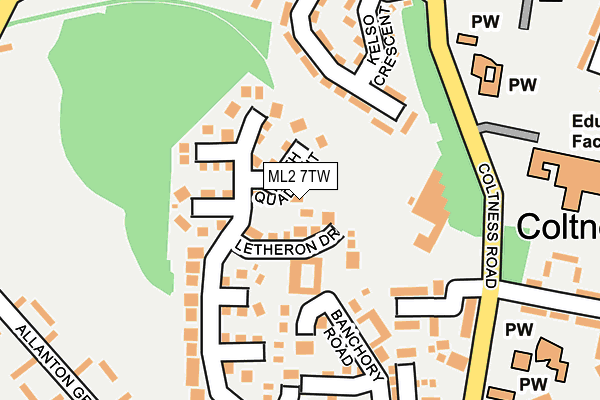 ML2 7TW map - OS OpenMap – Local (Ordnance Survey)