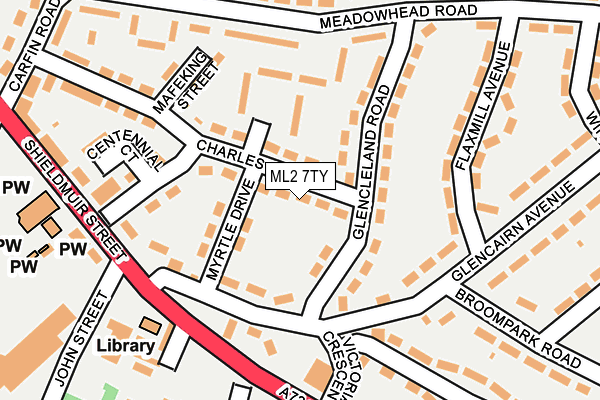 ML2 7TY map - OS OpenMap – Local (Ordnance Survey)