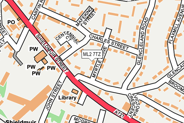 ML2 7TZ map - OS OpenMap – Local (Ordnance Survey)