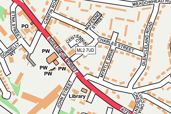 ML2 7UD map - OS OpenMap – Local (Ordnance Survey)