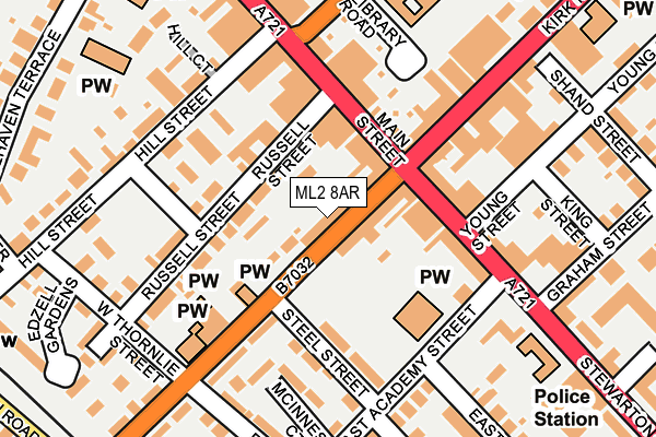 ML2 8AR map - OS OpenMap – Local (Ordnance Survey)