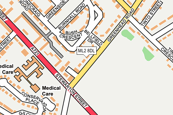 ML2 8DL map - OS OpenMap – Local (Ordnance Survey)