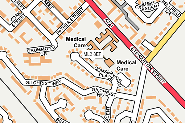 ML2 8EF map - OS OpenMap – Local (Ordnance Survey)