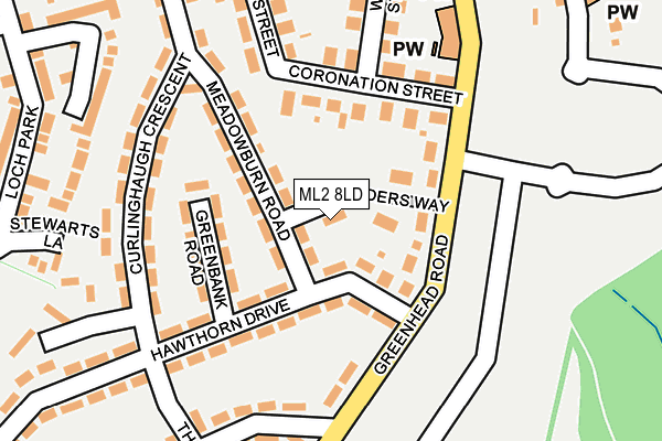 ML2 8LD map - OS OpenMap – Local (Ordnance Survey)