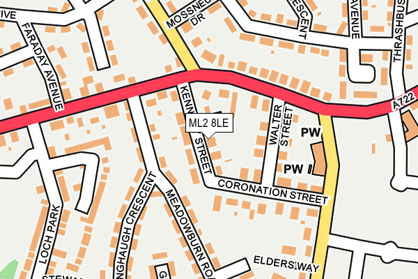 ML2 8LE map - OS OpenMap – Local (Ordnance Survey)