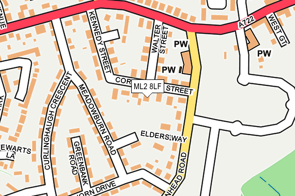 ML2 8LF map - OS OpenMap – Local (Ordnance Survey)