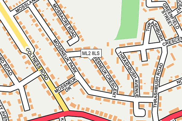 ML2 8LS map - OS OpenMap – Local (Ordnance Survey)