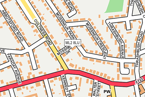 ML2 8LU map - OS OpenMap – Local (Ordnance Survey)