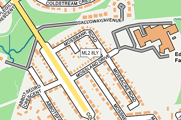 ML2 8LY map - OS OpenMap – Local (Ordnance Survey)