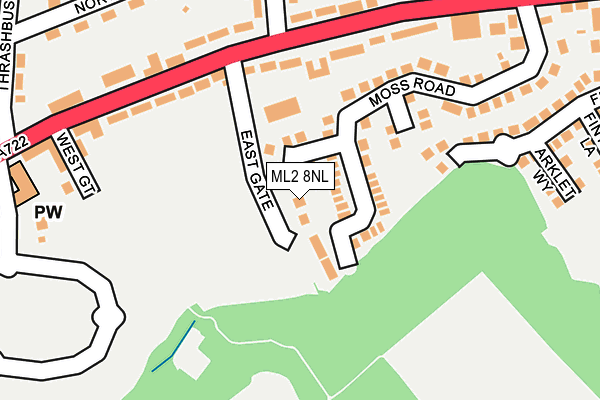 ML2 8NL map - OS OpenMap – Local (Ordnance Survey)
