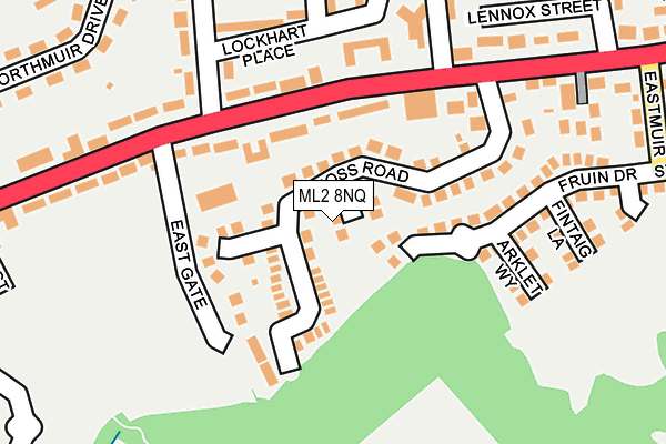 ML2 8NQ map - OS OpenMap – Local (Ordnance Survey)