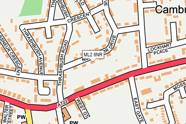 ML2 8NR map - OS OpenMap – Local (Ordnance Survey)