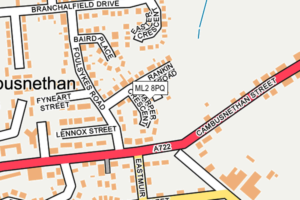 ML2 8PQ map - OS OpenMap – Local (Ordnance Survey)