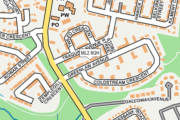 ML2 8QH map - OS OpenMap – Local (Ordnance Survey)