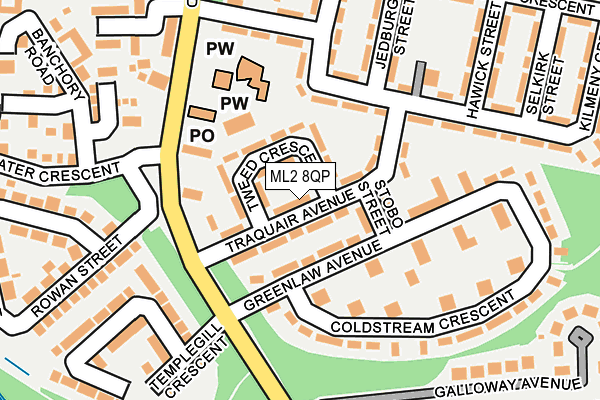 ML2 8QP map - OS OpenMap – Local (Ordnance Survey)