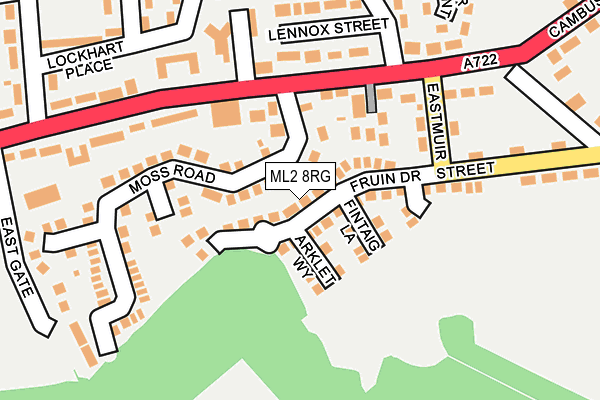 ML2 8RG map - OS OpenMap – Local (Ordnance Survey)