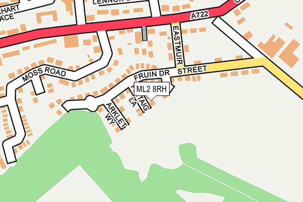 ML2 8RH map - OS OpenMap – Local (Ordnance Survey)