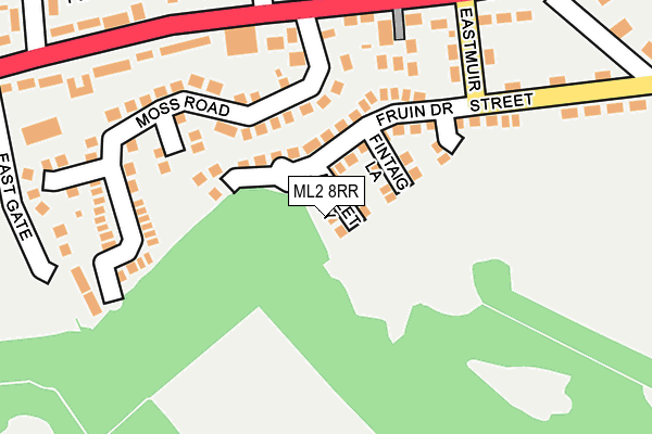 ML2 8RR map - OS OpenMap – Local (Ordnance Survey)