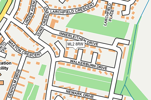 ML2 8RW map - OS OpenMap – Local (Ordnance Survey)