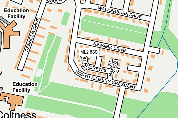 ML2 8SS map - OS OpenMap – Local (Ordnance Survey)