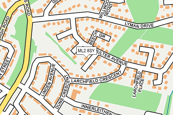 ML2 8SY map - OS OpenMap – Local (Ordnance Survey)