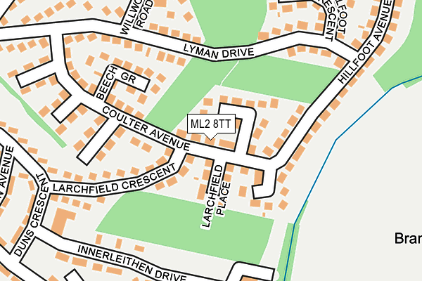 ML2 8TT map - OS OpenMap – Local (Ordnance Survey)