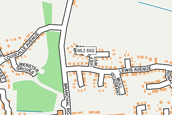 ML2 8XG map - OS OpenMap – Local (Ordnance Survey)