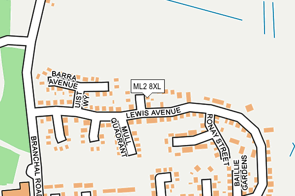 ML2 8XL map - OS OpenMap – Local (Ordnance Survey)