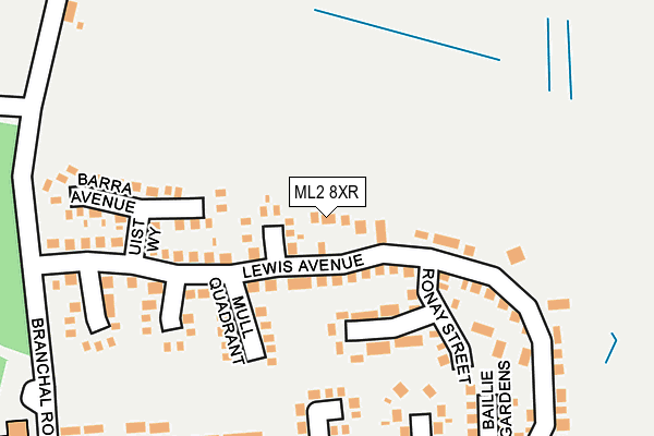 ML2 8XR map - OS OpenMap – Local (Ordnance Survey)