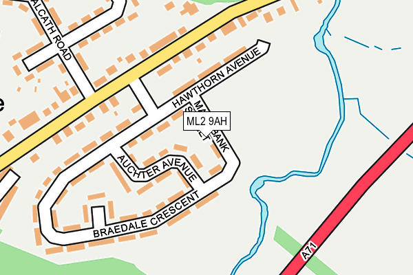 ML2 9AH map - OS OpenMap – Local (Ordnance Survey)
