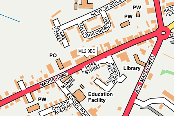 Map of MANSE FOODS LIMITED at local scale