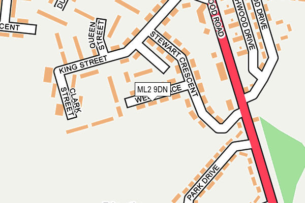 ML2 9DN map - OS OpenMap – Local (Ordnance Survey)