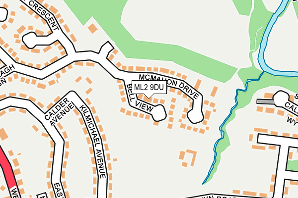 ML2 9DU map - OS OpenMap – Local (Ordnance Survey)
