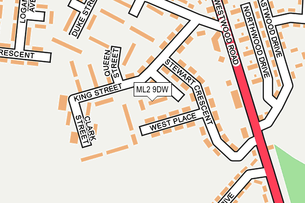 ML2 9DW map - OS OpenMap – Local (Ordnance Survey)