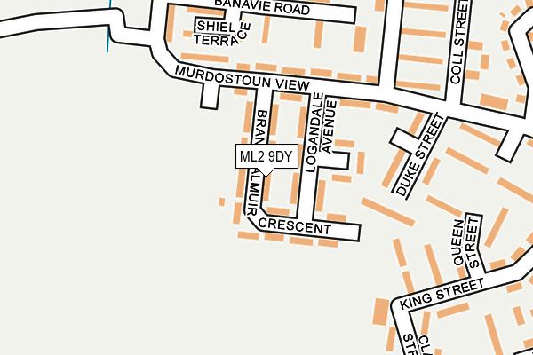 ML2 9DY map - OS OpenMap – Local (Ordnance Survey)