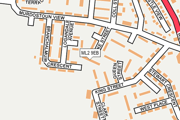 ML2 9EB map - OS OpenMap – Local (Ordnance Survey)