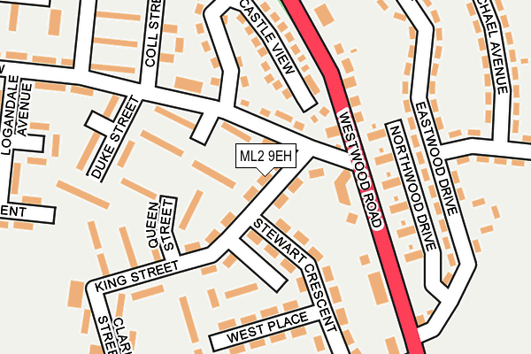 ML2 9EH map - OS OpenMap – Local (Ordnance Survey)