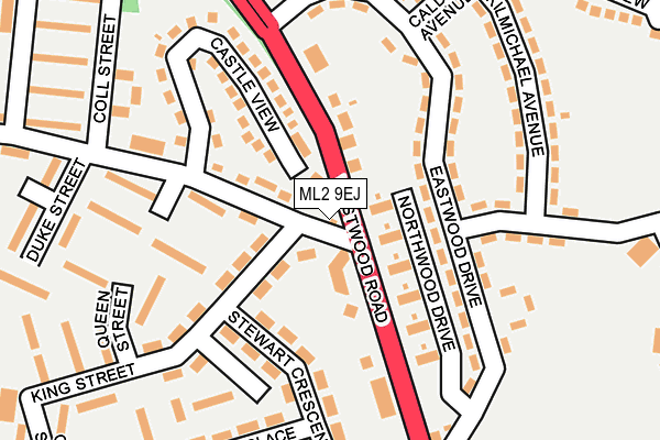 ML2 9EJ map - OS OpenMap – Local (Ordnance Survey)