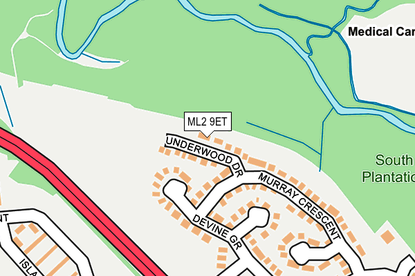 ML2 9ET map - OS OpenMap – Local (Ordnance Survey)