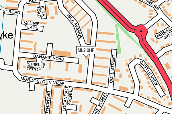ML2 9HF map - OS OpenMap – Local (Ordnance Survey)