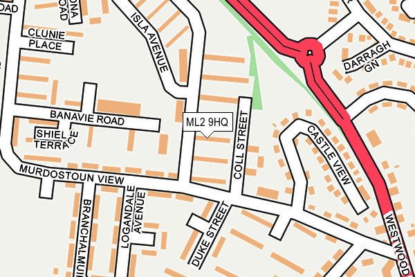 ML2 9HQ map - OS OpenMap – Local (Ordnance Survey)