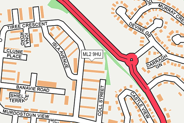 ML2 9HU map - OS OpenMap – Local (Ordnance Survey)