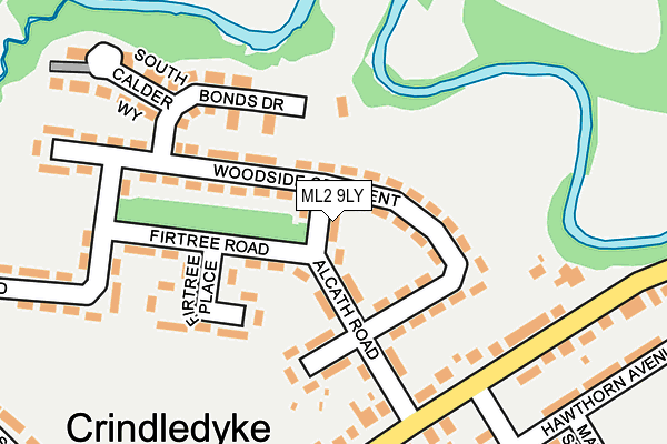 ML2 9LY map - OS OpenMap – Local (Ordnance Survey)