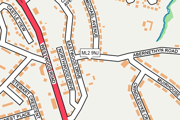 ML2 9NJ map - OS OpenMap – Local (Ordnance Survey)