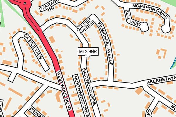 ML2 9NR map - OS OpenMap – Local (Ordnance Survey)