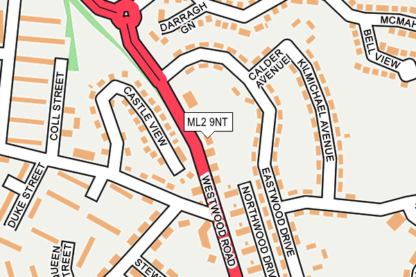ML2 9NT map - OS OpenMap – Local (Ordnance Survey)