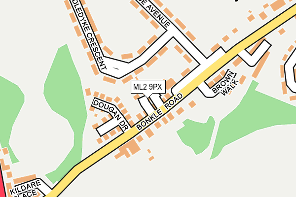 ML2 9PX map - OS OpenMap – Local (Ordnance Survey)