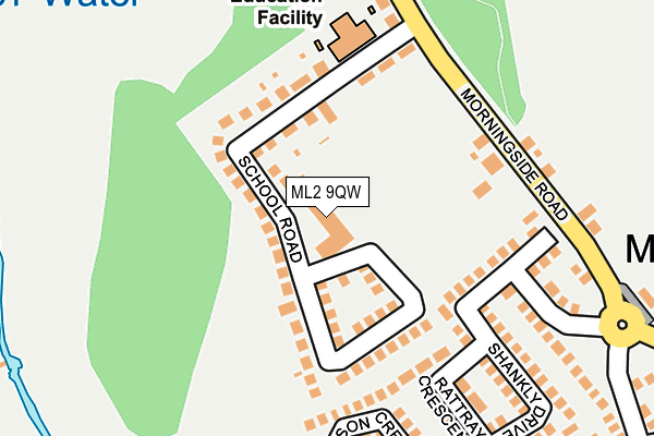 ML2 9QW map - OS OpenMap – Local (Ordnance Survey)