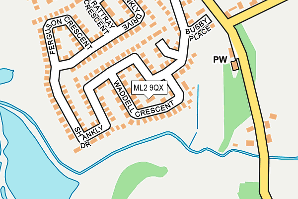 ML2 9QX map - OS OpenMap – Local (Ordnance Survey)
